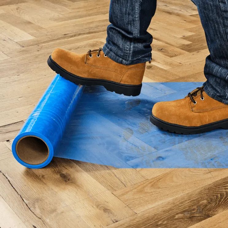 Zone-Coated Carpet Protection Film