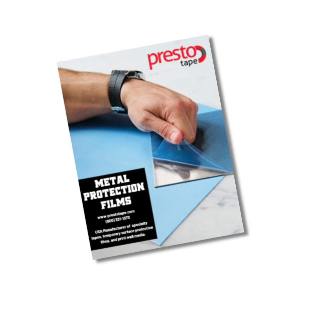 Presto Tape Metal Brochure Cover